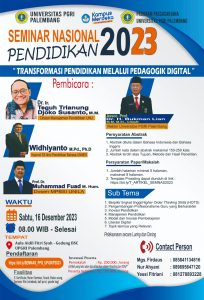 Seminar Nasional Pendidikan Program Pascasarjana Universitas PGRI Palembang Tahun 2023